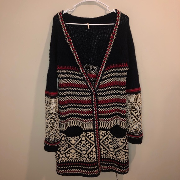 Free People Sweaters - Free People cardigan sweater tribal print wool